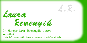 laura remenyik business card